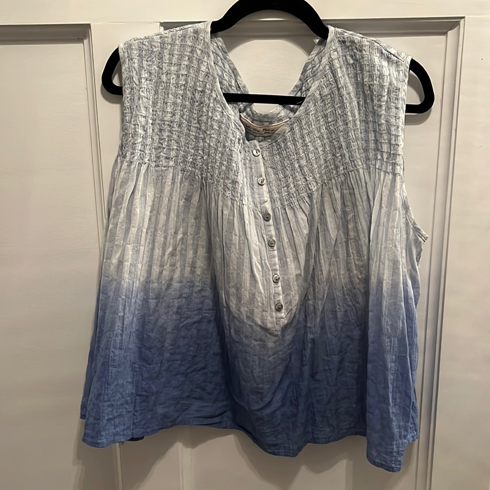 We the Free loose smocked tank in M